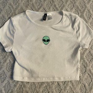 Zara Alien White Top Size